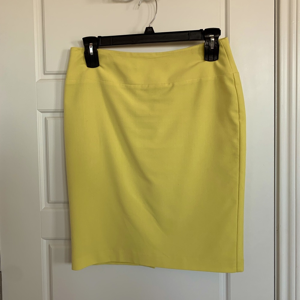 Yellow Pencil Skirt